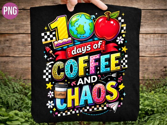 100 Days of Coffee and Chaos PNG