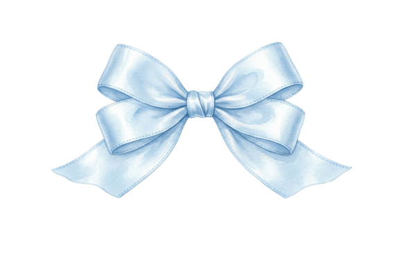 Blue Ribbon PNG Clipart for DIY Projects