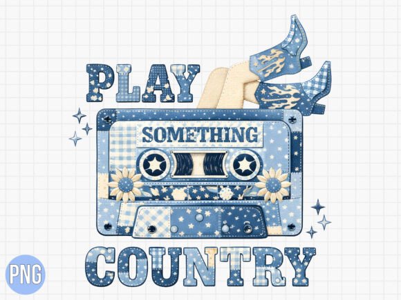 Bringing Retro Vibes to Modern Designs with the Play Something Country Cassette PNG