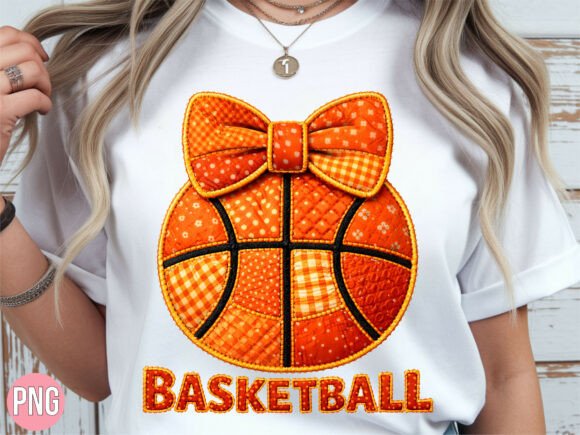 Crochet Basketball Gingham Bow T-SHIRT: A Modern Fusion for Digital Creators