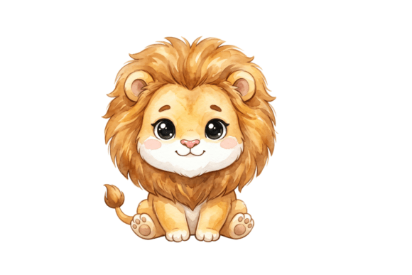 Cute Lion PNG Clipart for DIY & Crafts