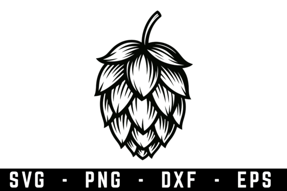 Hop Cone Beer Glass SVG Cut File