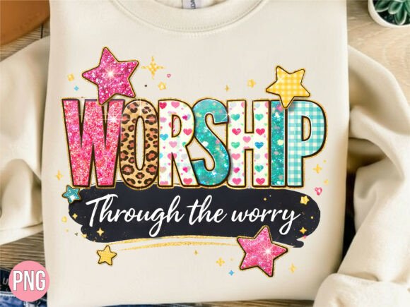 Integrating the Worship Through Worry Christian PNG into Your Creative Workflow