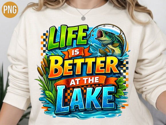 Life is Better at the Lake Bass PNG