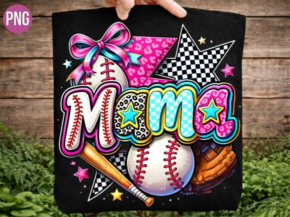 Mama Baseball Softball Gameday PNG: Elevate Your Creative Projects with High-Quality Digital Design