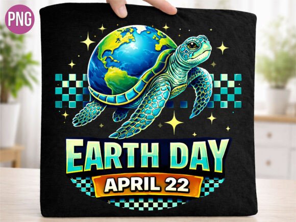 Sea Turtle Earth Day PNG for Creative Projects