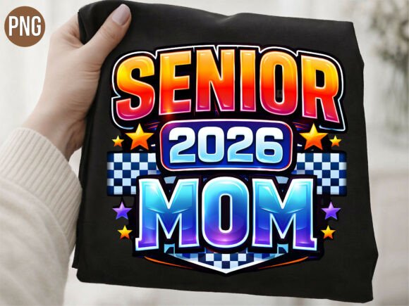 Senior 2026 Mom Graduation Colorful PNG: A Creative Asset for Modern Crafters