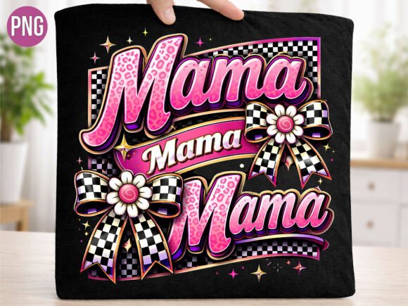 Unleashing Creativity with the Mama Leopard Print Checkered Bow PNG